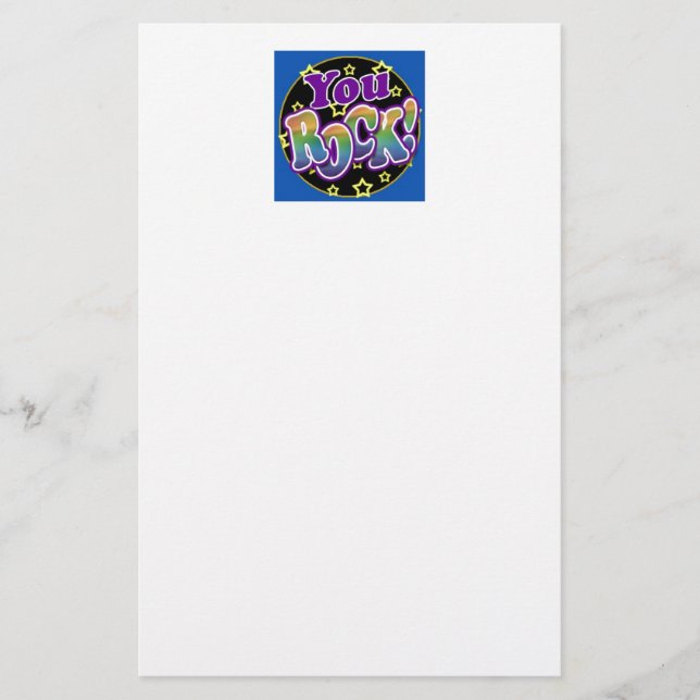 You Rock! Stationery (Front)