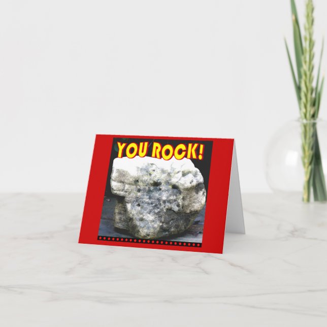 You Rock Thank you Card (Front)