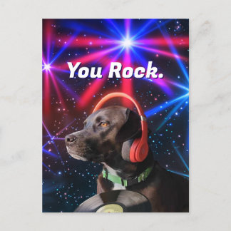 You Rock Thank You Postcard