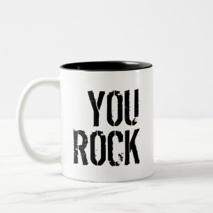 You Rock - Two-Tone Coffee Mug