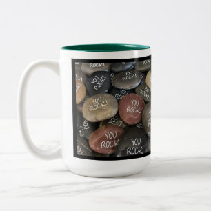 You Rock! Two-Tone Coffee Mug