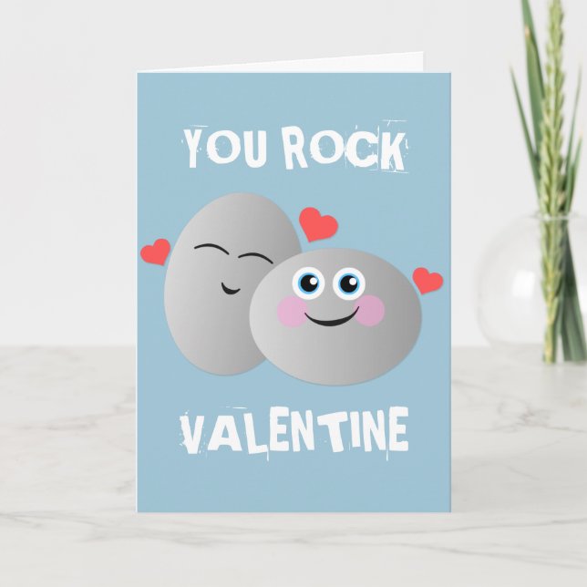 You Rock Valentine Holiday Card (Front)