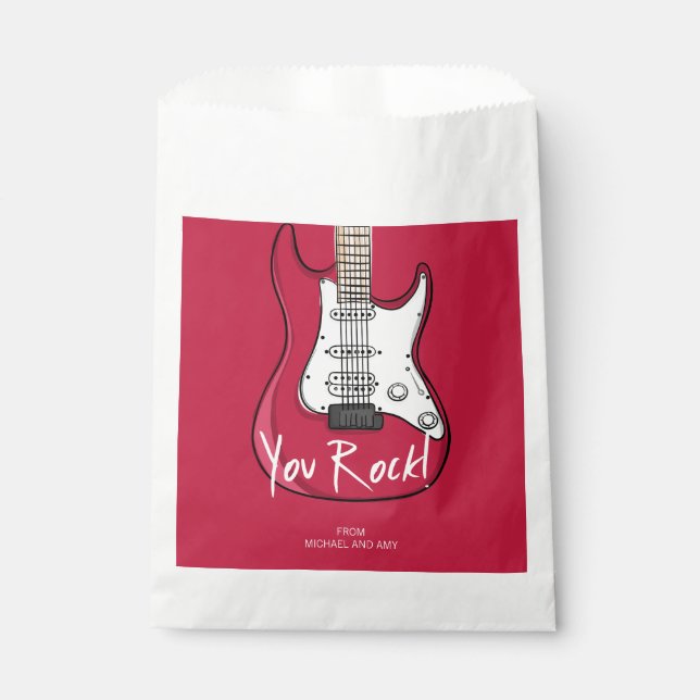 You Rock Valentine's Day Favor Bag (Front)