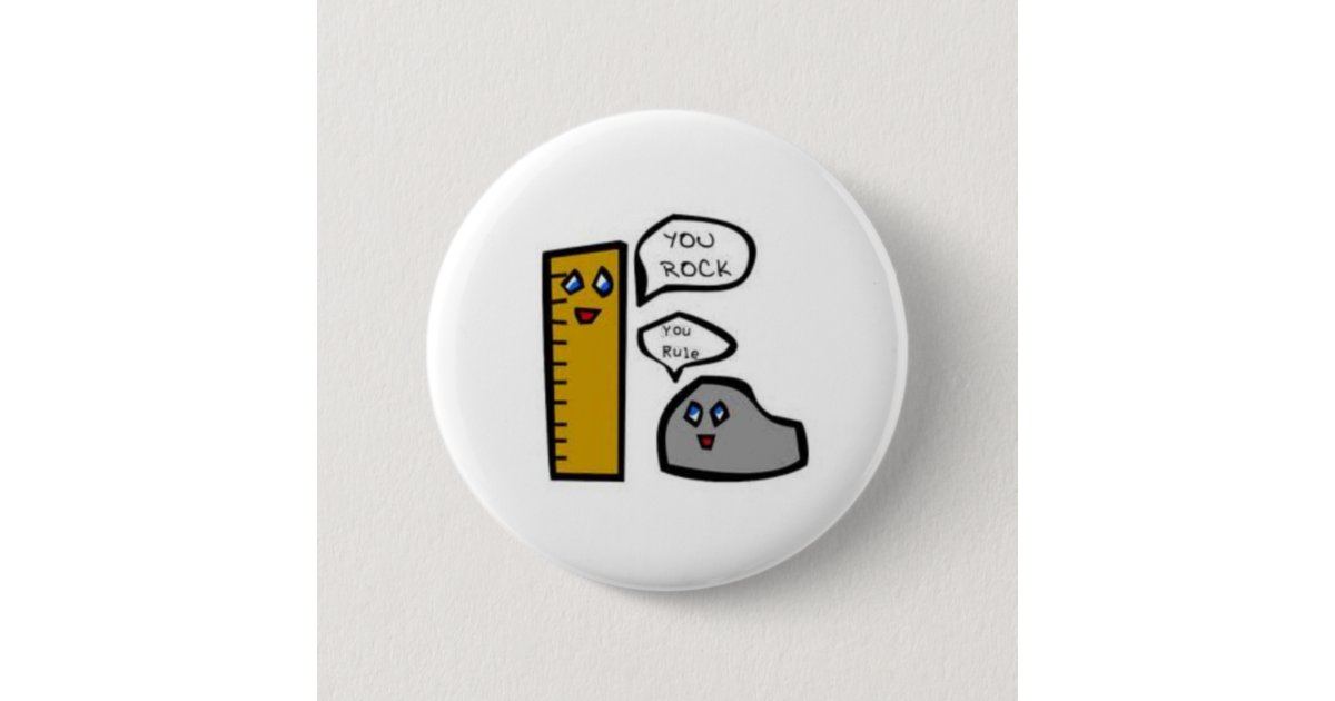 You Rock Pinback Button, Zazzle