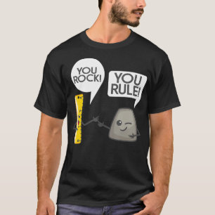 You Rock You Rule Cute Great Rocker and Ruler Gif T-Shirt