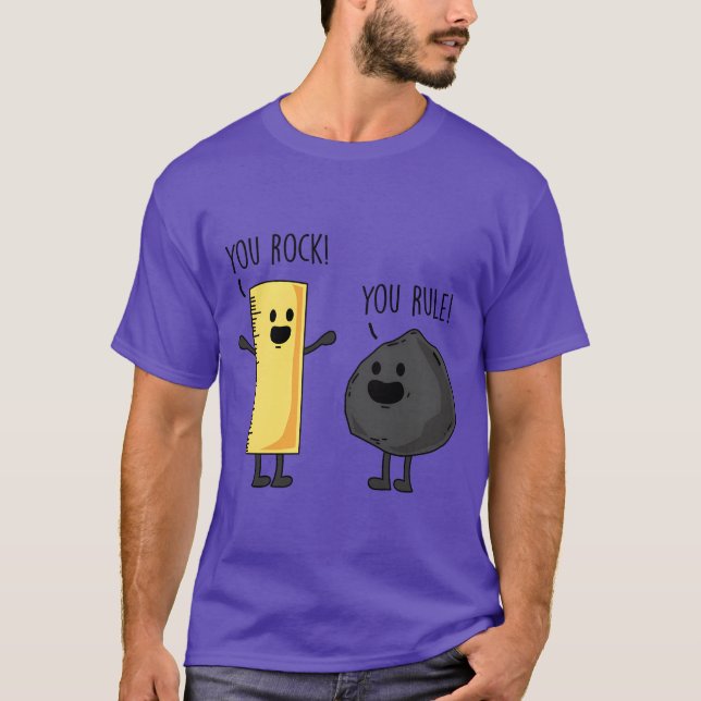 You rock You rule Funny cartoon T-Shirt (Front)