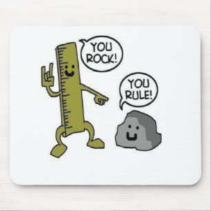 you rock you rule mouse pad