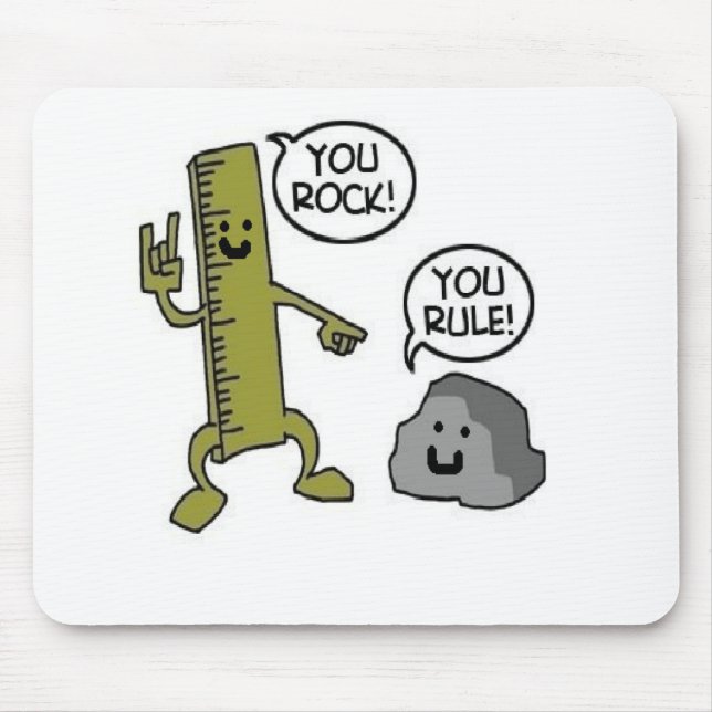 you rock you rule mouse pad (Front)