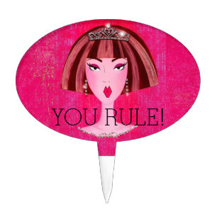 "YOU RULE!' CAKE TOPPER