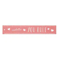 Personalized Pink Ruler, Zazzle