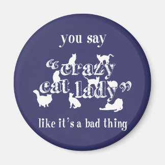 You Say Crazy Cat Lady Like It's A Bad Thing Magnet