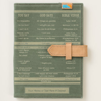 "You Say/God Says" Inspirational Bible Verses Journal
