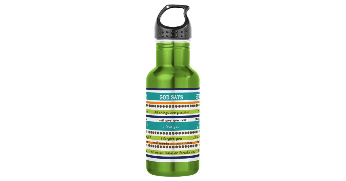 YOU SAY GOD SAYS Inspirational Bible Verses Water Bottle Zazzle you-say-god-says-inspirational-bible-verses-water-bottle-zazzle
