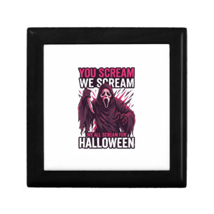 You Scream We Halloween Ghostface Bloody Knife Gift Box