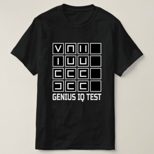 You see genius iq test Black T_Shirt