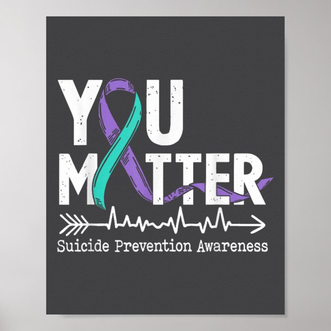 You Semicolon Suicide Prevention Awareness Week  Poster (Front)