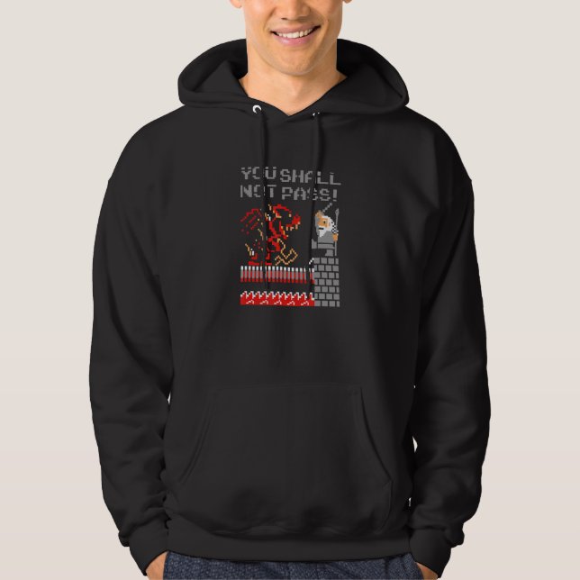 You Shall Not Pass! Funny Novelty Men Women Hoodie (Front)