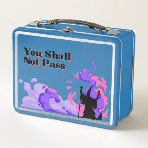 "You Shall Not Pass" hand drawn wizard on a Metal Lunch Box