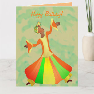 You Shine Black Dancer African American Birthday Card