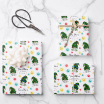 Love and Hugs Christmas Bunny Wrapping Paper