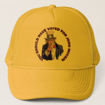John McCain For President Embroidered 2008 Adjustable Pink Baseball Hat/Cap NWT! 