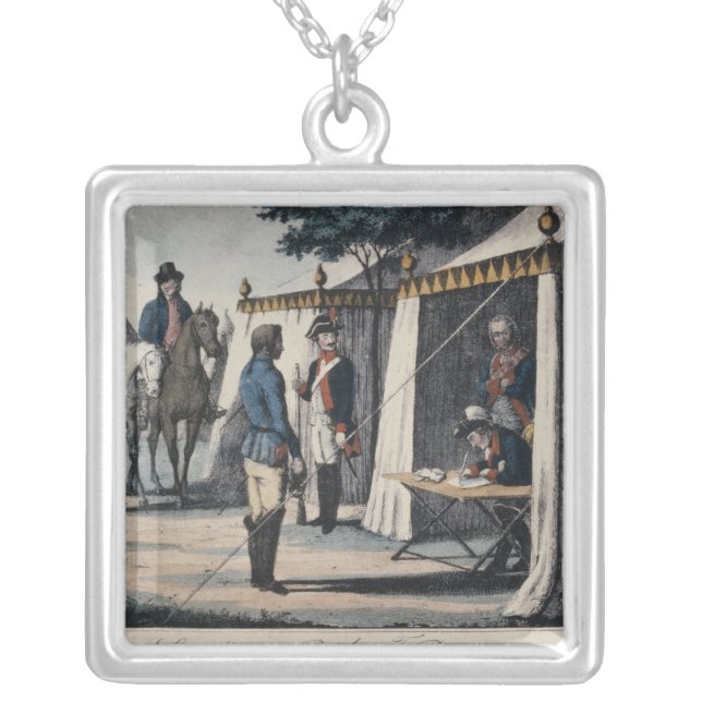 You should sing Te Deum in Breslau' Silver Plated Necklace (Front)