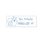 You Snailed It Cute Teacher Stamp at Zazzle