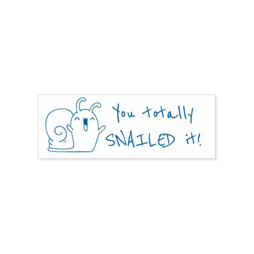 You SNAILED it cute teacher stamp