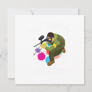 You Snooze You Bruise Paintball Player Marker Gift Invitation