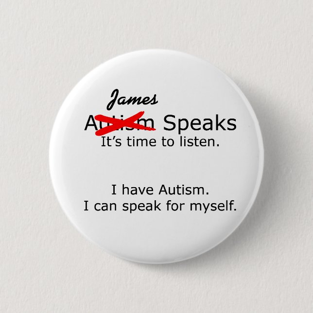 You Speak - Customizable Autism Button (Front)