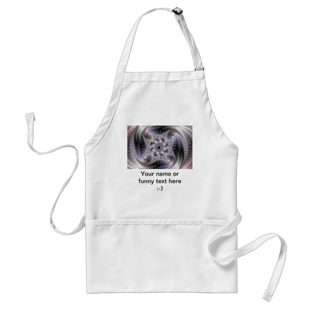 You Spin Me Round - Fractal Art Adult Apron (Front)