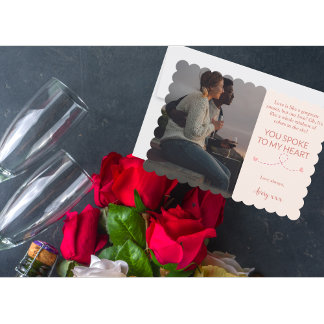 You Spoke to My Heart Valentine's Day Holiday Card