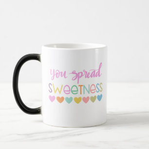 You Spread Sweetness – Cute Pastel Quote Design fo Color Morph Mug