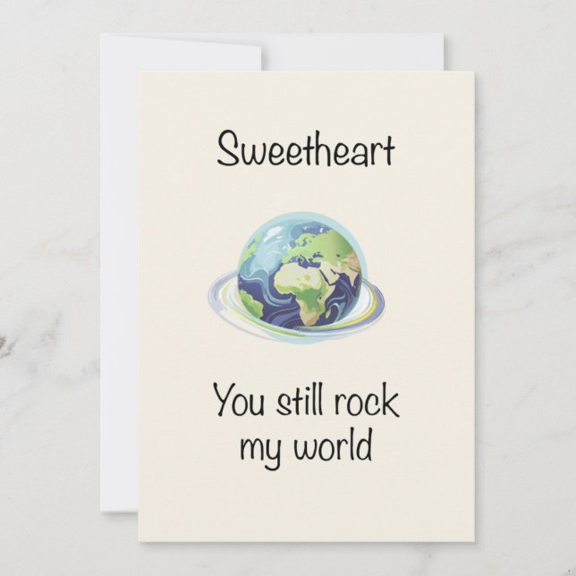 You Still Rock My World Valentine Postcard (Front)