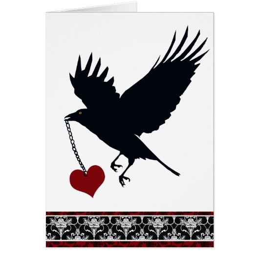 You Stole My Heart Flying Crow Cards (Front)