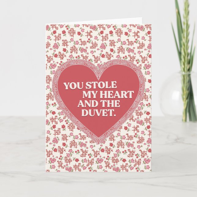 You stole my heart - funny Valentine's day card (Front)