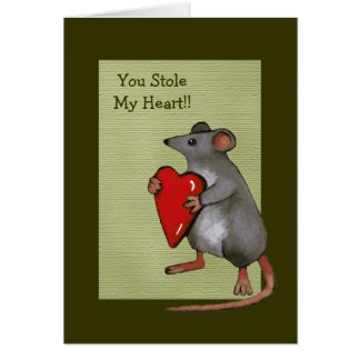 You Stole My Heart: Mouse, Love, Romance: Art Cards