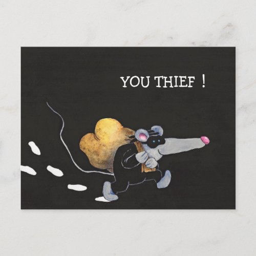 YOU STOLE MY HEART postcard by Nicole Janes