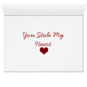 You Stole My Heart Raven Cards (Inside Horizontal (Bottom))