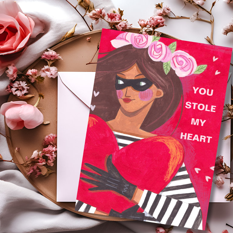 You Stole My Heart Valentine&#39;s Day                    Greeting Card