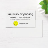 You Suck At Parking Business Card (Desk)