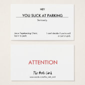 You suck at parking. (clean customizable version) (Front & Back)