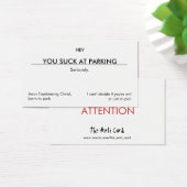 You suck at parking. (clean customizable version) (Desk)