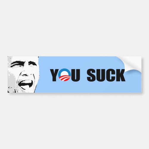 YOU SUCK BUMPER STICKER