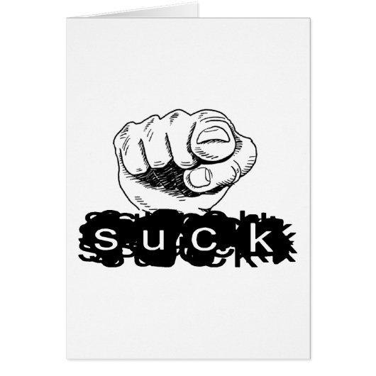 You Suck Cards (Front)