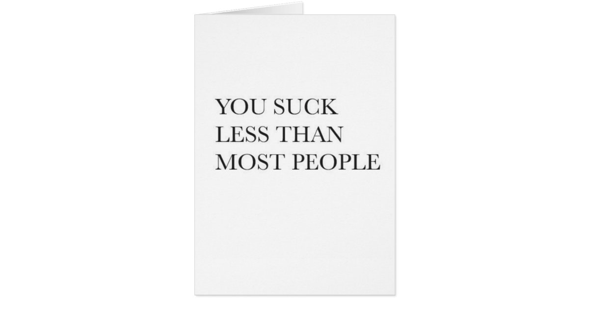 a person suck as You