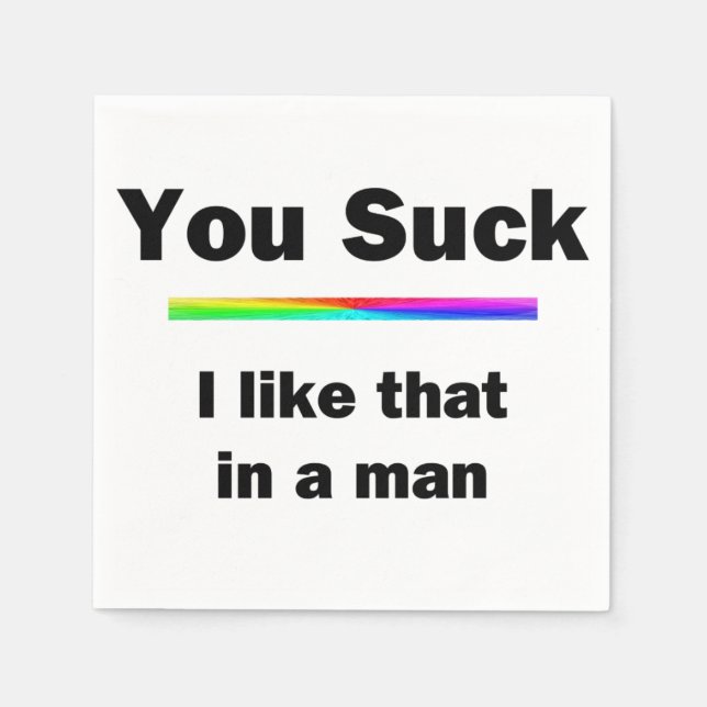 You Suck Napkins (Front)