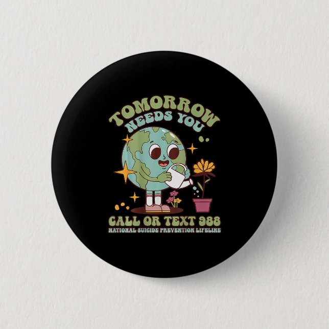 You Suicide Awareness Mental Health S  Button (Front)