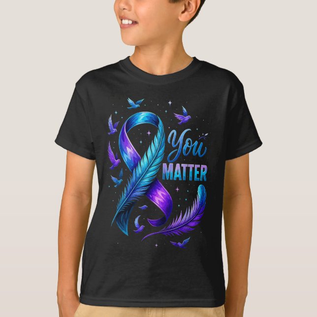 You Suicide Awareness Ribbon Butterfly For Women M T-Shirt (Front)