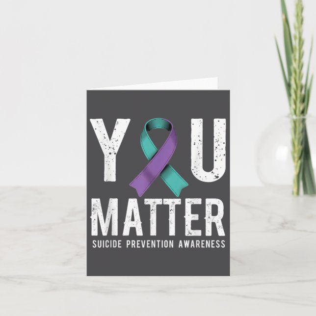You Suicide Prevention Awareness  Card (Front)